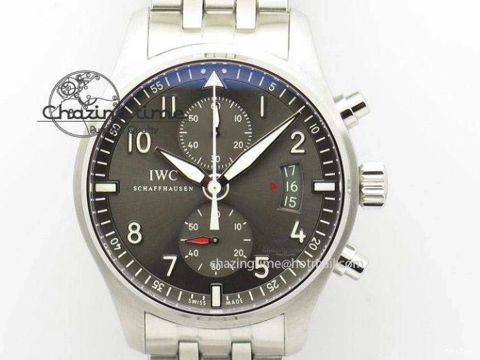 MIROTIME 0301 Big Pilot Top Gun Miramar PVD Plated Titanium on Green Nylon Strap A23J Refined 7398